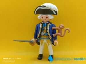 Playmobil Oficial napoleónico con mono, colección Planeta Agostini