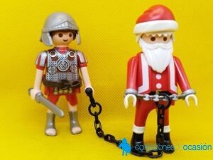 Playmobil Papá Noel arrestado por legionario romano