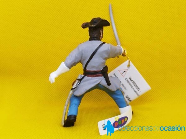 Papo oficial confederado con sable - Imagen 3