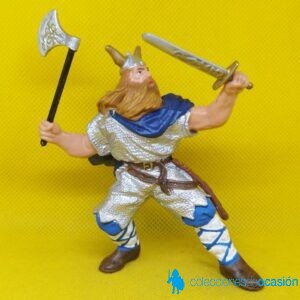 Papo vikingo con capa azul