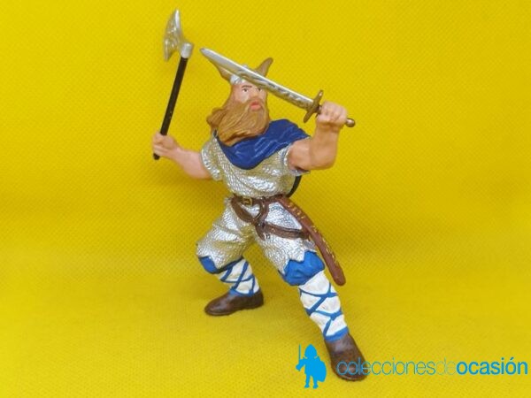 Papo vikingo con capa azul - Imagen 2