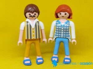 Playmobil Pareja con pijamas, matrimonio para casa de muñecas
