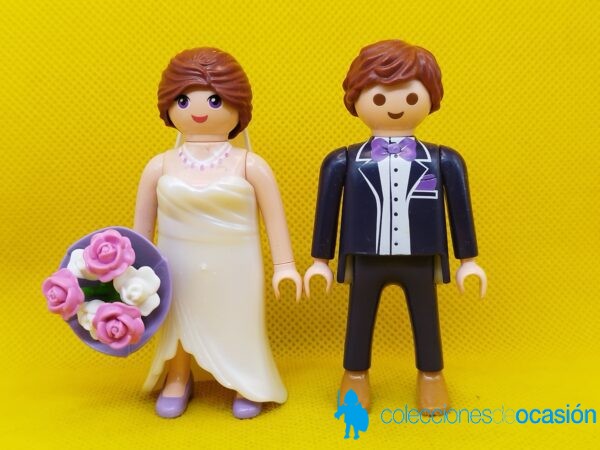 Playmobil Pareja de novios, recién casados con ramo