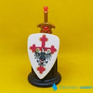 Playmobil Pedestal con espada y escudo custom