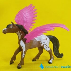 Playmobil Pegaso con alas rosas, animal mitológico