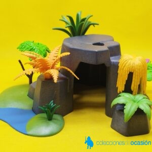 Playmobil Pequeña cueva con vegetación, diorama