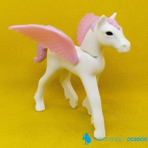 Playmobil Pequeño pegaso con alas rosas, animal mitológico