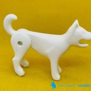 Playmobil Perro blanco, playmobil color