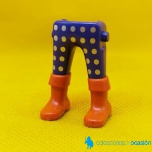 Playmobil Piernas medievales con botas naranjas