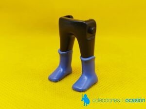 Playmobil Piernas medievales negras con botas azules