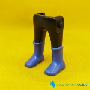 Playmobil Piernas medievales negras con botas azules