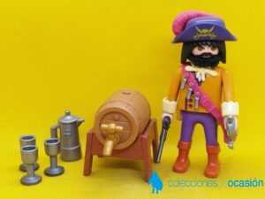Playmobil Pirata con barril REF 3913