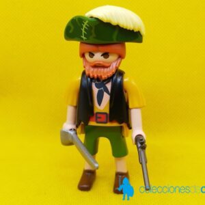 Playmobil Pirata pelirrojo, bucanero, naufrago