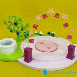 Playmobil Plataforma giratoria con decorado de jardín
