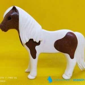 Playmobil Poni blanco con manchas marrones