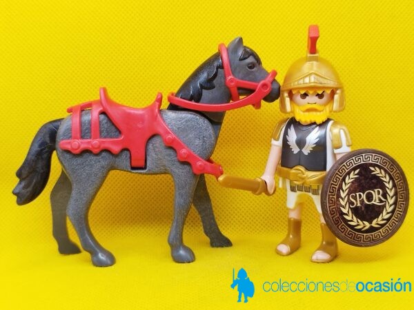 Playmobil Pretor Romano con caballo y escudo custom - Imagen 2