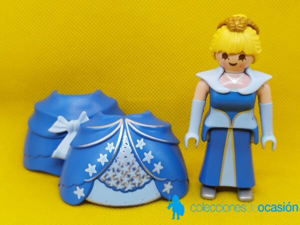 Playmobil Princesa rubia con vestido azul, reina - Imagen 5