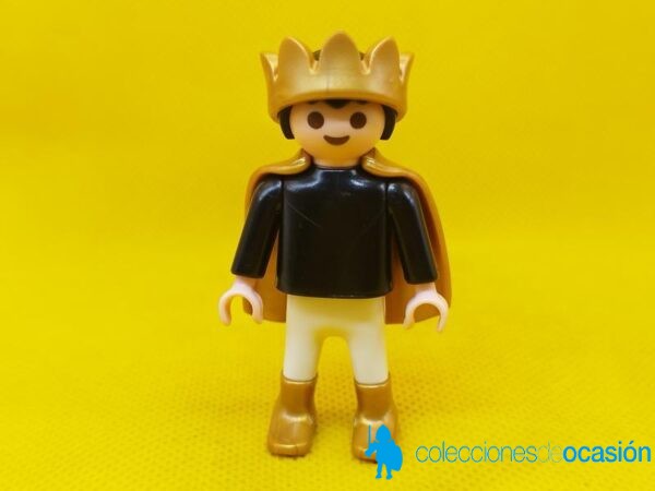 Playmobil Príncipe medieval , niño con capa y botas doradas