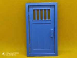 Playmobil Puerta azul con marco