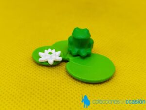 Playmobil Rana verde en hoja de estanque