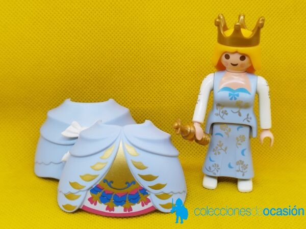 Playmobil Reina con vestido azul, princesa - Imagen 5