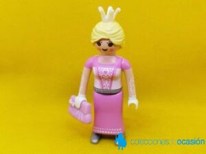 Playmobil Reina con vestido y monedero rosa