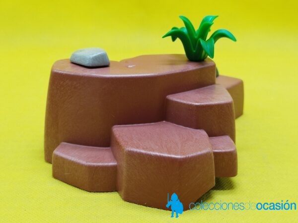 Playmobil Rocas con vegetación y cueva, diorama - Imagen 3
