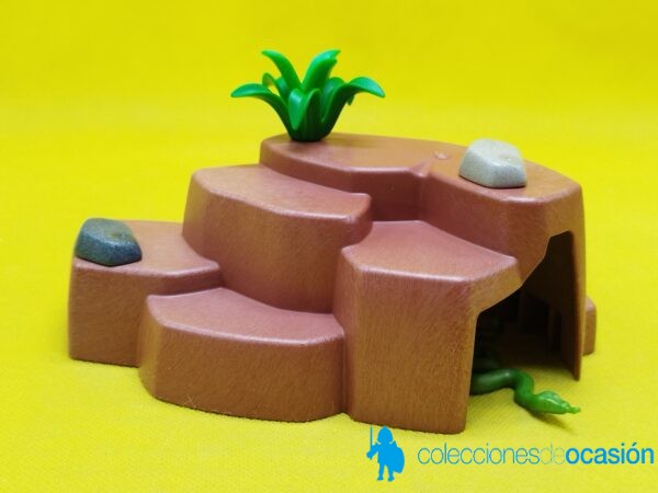 Playmobil Rocas con vegetación y cueva, diorama - Imagen 2
