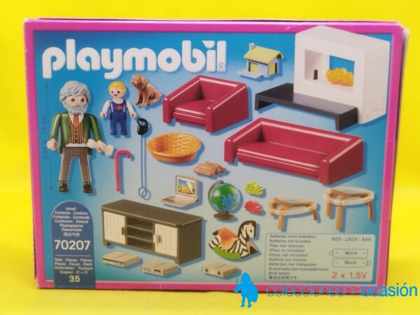 Playmobil Salón con abuelo y bebé REF 70207 - Imagen 5