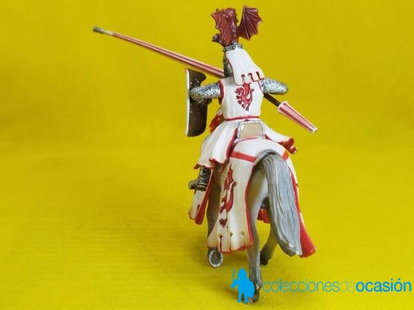 Schleich Caballero de torneo del dragón rojo REF 70046 - Imagen 5