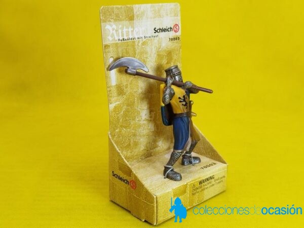 Schleich caballero medieval con hacha REF 70003 - Imagen 4