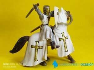 Schleich caballero teutón a caballo, cruzado medieval, templario