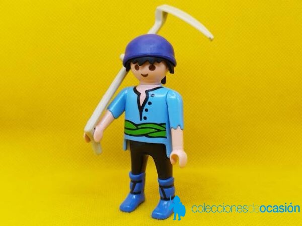 Playmobil Segador, figura para Belén, campesino medieval