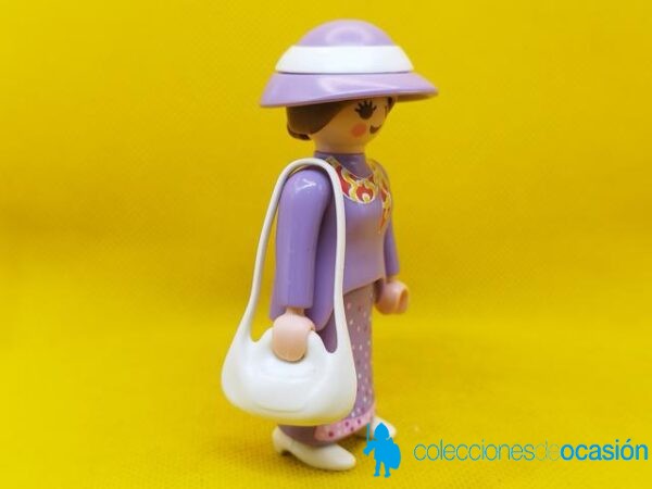 Playmobil Señora vintage con pañuelo en el cuello y bolso - Imagen 2