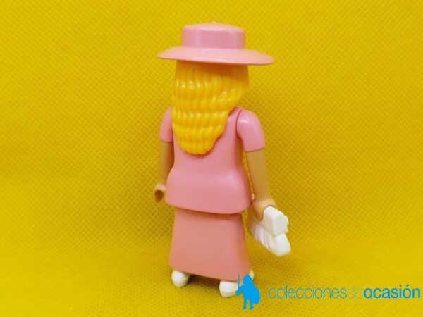Playmobil Señora vintage con vestido rosa, mujer de época - Imagen 3