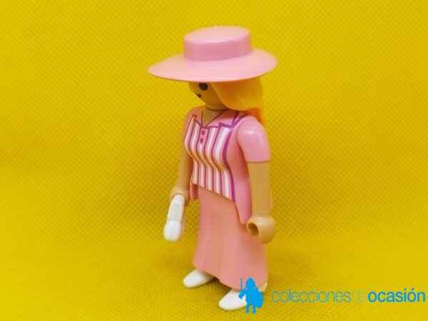 Playmobil Señora vintage con vestido rosa, mujer de época - Imagen 2