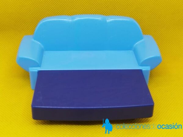 Playmobil Sofá cama azul, mueble - Imagen 3