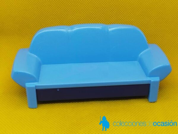 Playmobil Sofá cama azul, mueble