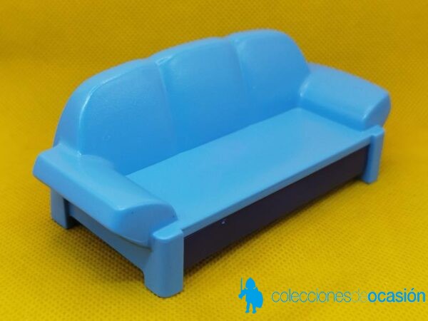 Playmobil Sofá cama azul, mueble - Imagen 2