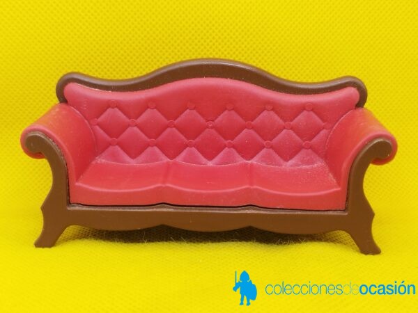 Playmobil Sofá victoriano rojo, mueble