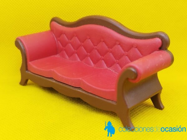 Playmobil Sofá victoriano rojo, mueble - Imagen 2