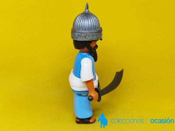 Playmobil Soldado árabe, guerrero moro con casco y escudo custom - Imagen 3