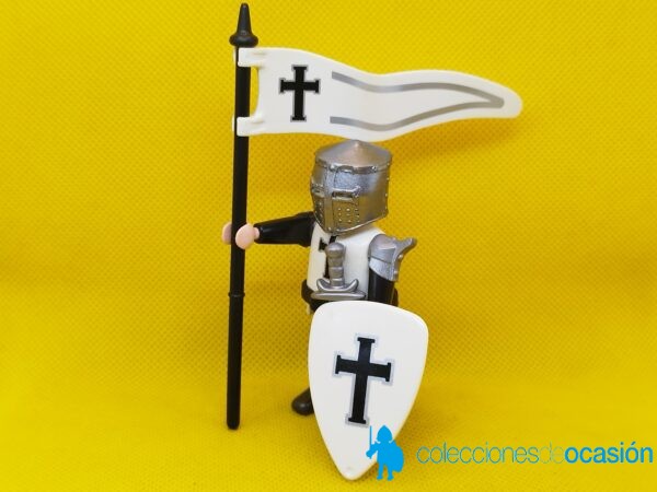 Playmobil Templario con estandarte, Teutón con casco custom - Imagen 2