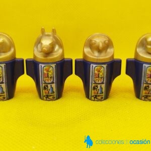 Playmobil Tesoro egipcio, Urnas fúnebres egipcias azules con la tapa dorada
