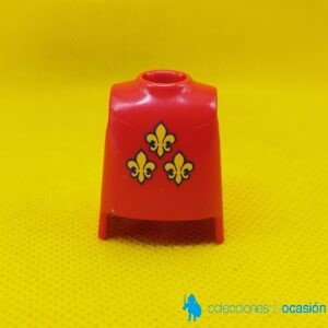 Playmobil Torso rojo con 3 flores de Lis