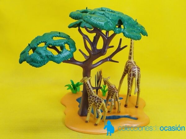 Playmobil Tramo de rio con jirafas, diorama - Imagen 4