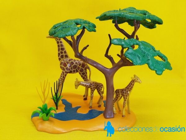 Playmobil Tramo de rio con jirafas, diorama - Imagen 3