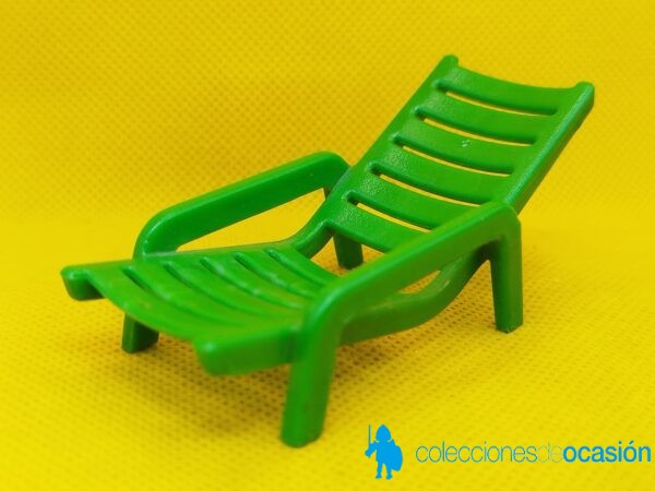 Playmobil Tumbona verde, hamaca, mueble