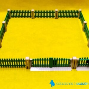 Playmobil Valla verde con 2 puertas, cercado vintage de granja