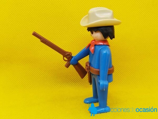Playmobil Vaquero azul de manos fijas, click - Imagen 2